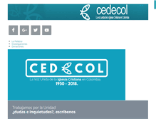 Tablet Screenshot of cedecol.net